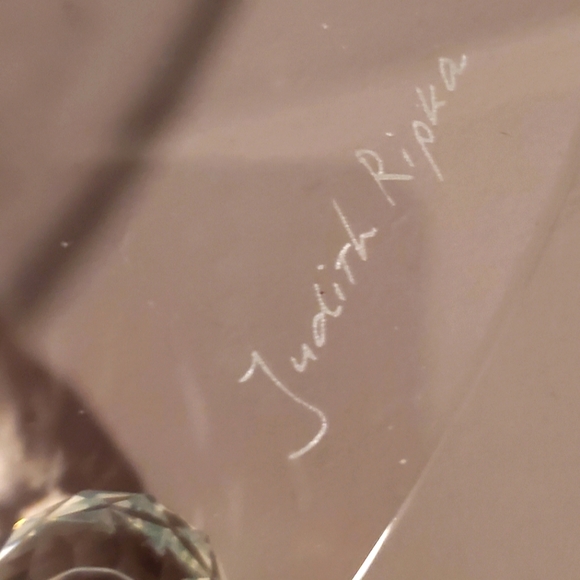 Judith Ripka 3D Swarovski Cupcakes Crystal Cake Plate Crystal Prism 13" - Picture 4 of 13